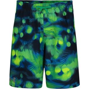 imageUnder Armour Boys Swim Trunk Shorts Lightweight ampamp Water Repelling Quick Dry MaterialGreen Tropical Flare