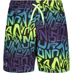 imageUnder Armour Boys Swim Trunk Shorts Lightweight ampamp Water Repelling Quick Dry MaterialLime Surge Warp
