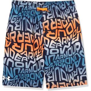imageUnder Armour Boys Swim Trunk Shorts Lightweight ampamp Water Repelling Quick Dry MaterialMidnight Navy Warp