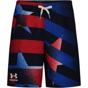 imageUnder Armour Boys Swim Trunk Shorts Lightweight ampamp Water Repelling Quick Dry MaterialNavy Flag Streamer