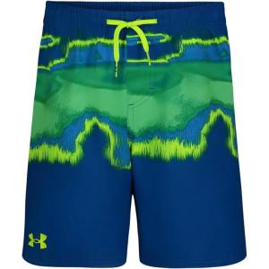 imageUnder Armour Boys Swim Trunk Shorts Lightweight ampamp Water Repelling Quick Dry MaterialPhoton Blue Vaporous Stripe