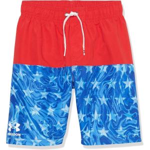 imageUnder Armour Boys Swim Trunk Shorts Lightweight ampamp Water Repelling Quick Dry MaterialRed