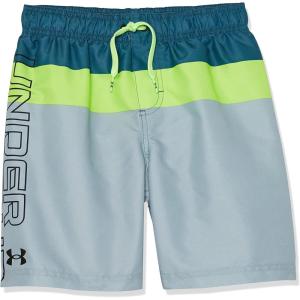 imageUnder Armour Boys Swim Trunk Shorts Lightweight ampamp Water Repelling Quick Dry MaterialStatic Blue Triblock