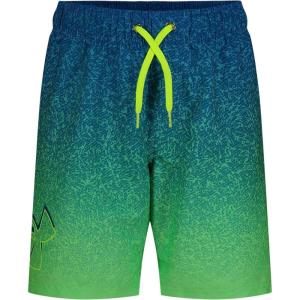 imageUnder Armour Boys Swim Trunk Shorts Lightweight ampamp Water Repelling Quick Dry MaterialTipped Matrix Green