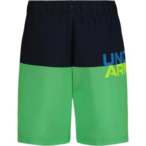 imageUnder Armour Boys Swim Trunk Shorts Lightweight ampamp Water Repelling Quick Dry MaterialVapor Green Color Block