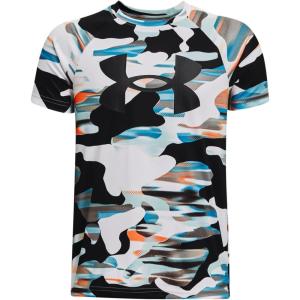 imageUnder Armour Boys Tech Big Logo Printed ShortSleeve TShirt559 Tin   Black