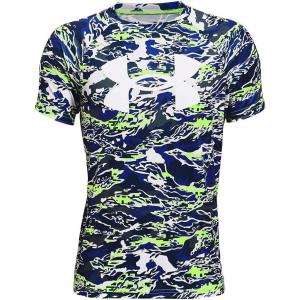 imageUnder Armour Boys Tech Big Logo Printed ShortSleeve TShirtQuirky Lime 752White
