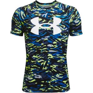 imageUnder Armour Boys Tech Big Logo Printed ShortSleeve TShirtQuirky Lime 753White