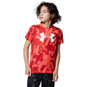 imageUnder Armour Boys Tech Big Logo Printed ShortSleeve TShirtRed 600White