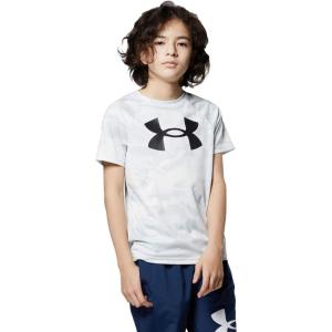 imageUnder Armour Boys Tech Big Logo Printed ShortSleeve TShirtWhite 100Black