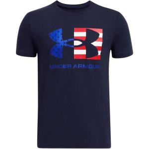 imageUnder Armour Freedom Flag Boys Short Sleeve TShirt410 Midnight Navy   Team Royal