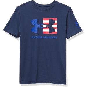 imageUnder Armour Freedom Flag Boys Short Sleeve TShirtAcademy Blue 408Royal