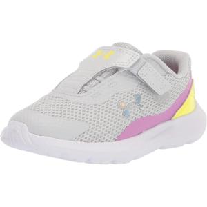 imageUnder Armour Girls Surge 3 Alternate Closure Running Shoes101 Halo GrayJellyfishIridescent