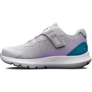 imageUnder Armour Girls Surge 3 Alternate Closure Running Shoes104 Halo GrayNebula PurpleBlue Surf
