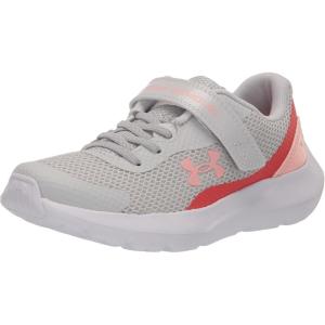 imageUnder Armour Girls Surge 3 Alternate Closure Running Shoes106 Halo GrayVenom RedPink Fizz