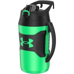 imageUnder Armour Half Gallon Water Bottle Insulated 64oz Insulated Water Bottle with Handle Sports Water Jug Fence Hook Leak Resistant for Baseball Football ampamp MoreVapor GreenBlack