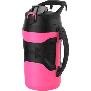 imageUnder Armour Half Gallon Water Bottle Insulated 64oz Insulated Water Bottle with Handle Sports Water Jug Fence Hook Leak Resistant for Baseball Football ampamp MoreCerise