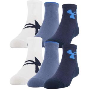 imageUnder Armour Kids Essential Lite Quarter Socks 6PairsAcademy Blue Assorted
