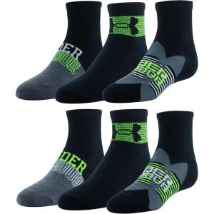 imageUnder Armour Kids Essential Lite Quarter Socks 6PairsBlackBlackWhite