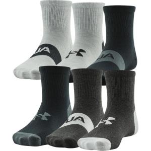 imageUnder Armour Kids Essential Lite Quarter Socks 6PairsBlackWhite Assorted