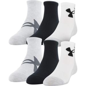 imageUnder Armour Kids Essential Lite Quarter Socks 6PairsHalo Gray Assorted