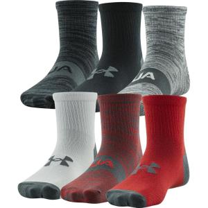 imageUnder Armour Kids Essential Lite Quarter Socks 6PairsRed Assorted