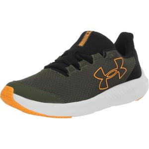 imageUnder Armour Kids Grade School Charged Pursuit 3 Running Shoe303 Marine Od GreenBlackFormula Orange