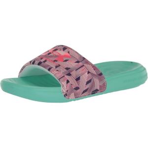 imageUnder Armour UnisexChild Ansa Graphic Slide Sandal104 WhiteGreen BreezePink Shock