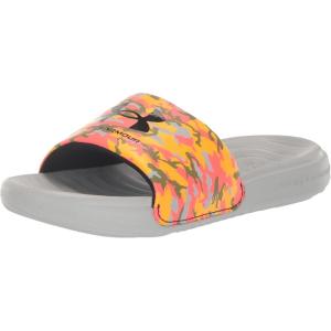 imageUnder Armour UnisexChild Ansa Graphic Slide Sandal107 Mod GrayBetaBlack