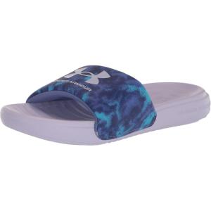 imageUnder Armour UnisexChild Ansa Graphic Slide Sandal401 Baja BlueNebula PurpleNebula Purple