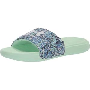 imageUnder Armour UnisexChild Ansa Graphic Slide SandalAqua Foam 301Radar Blue