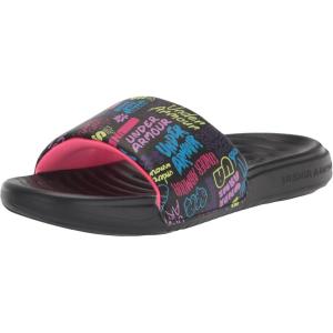 imageUnder Armour UnisexChild Ansa Graphic Slide SandalBlack 001Pale Moonlight