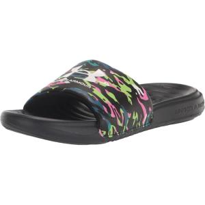 imageUnder Armour UnisexChild Ansa Graphic Slide SandalBlack 005Purple Switch