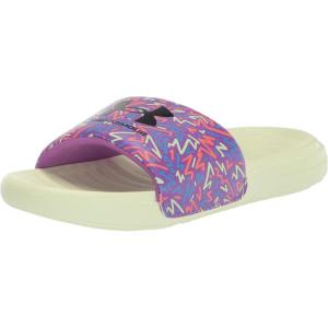 imageUnder Armour UnisexChild Ansa Graphic Slide SandalMega Magenta 501Black