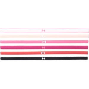 imageUnder Armour Womens Mini Athletic Headbands 6PackWhite 100Pink Shock