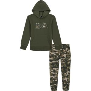imageUnder Armour boys Hoodie Set pants ampamp Hoodie Lightweight ampamp Relaxed FitMarine Green Camo
