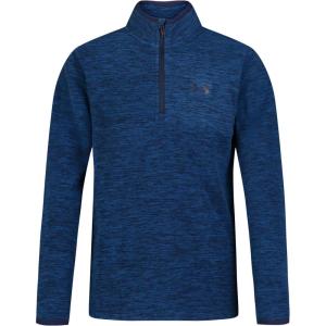 imageUnder Armour boys Outdoor Quarter Zip Pullover Fleece Lightweight Sweatshirt With a Full FitVarsity Blue Twist