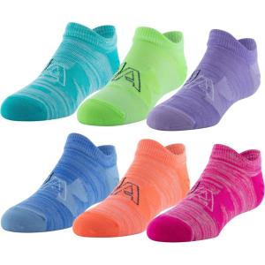 imageUnder Armour unisexchild Essential 20 Lightweight No Show Socks 6pairsSocksElectro PinkElectro TangerineElectro Pink