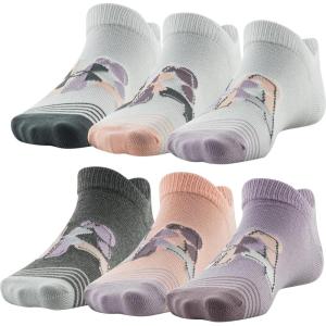 imageUnder Armour unisexchild Essential 20 Lightweight No Show Socks 6pairsSocksFresh Orchid Assorted