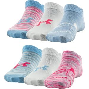 imageUnder Armour unisexchild Essential 20 Lightweight No Show Socks 6pairsSocksHalogen Blue Assorted