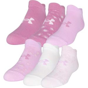 imageUnder Armour unisexchild Essential 20 Lightweight No Show Socks 6pairsSocksStellar Pink Assorted