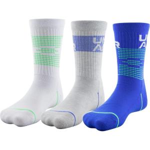 imageUnder Armour unisexchild Phenom Crew Socks 3pairsVersa Blue Assorted