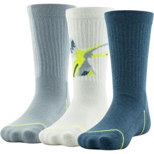 imageUnder Armour unisexchild Phenom Crew Socks 3pairsWhite Blue Assorted