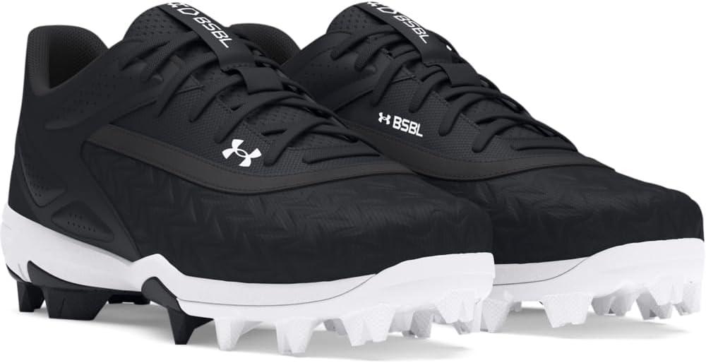 imageUnder Armour Boys Leadoff Low Rm Jr 30 Sneaker001 BlackBlackWhite