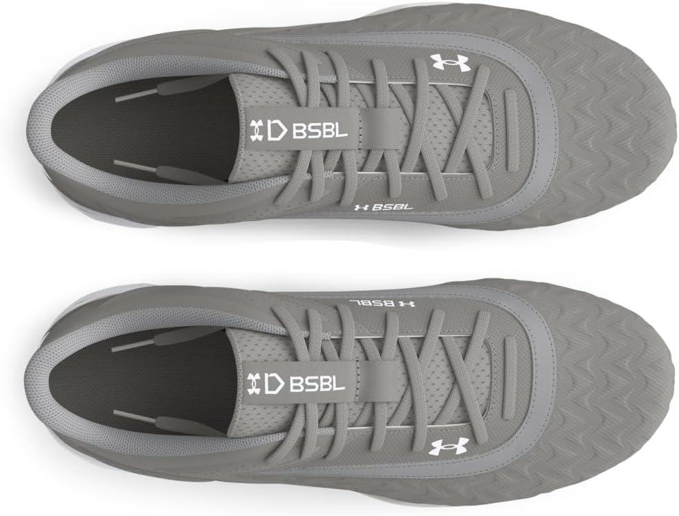 imageUnder Armour Boys Leadoff Low Rm Jr 30 Sneaker102 Baseball GrayBaseball GrayWhite