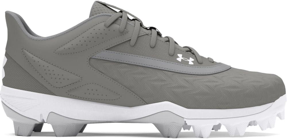 imageUnder Armour Boys Leadoff Low Rm Jr 30 Sneaker102 Baseball GrayBaseball GrayWhite