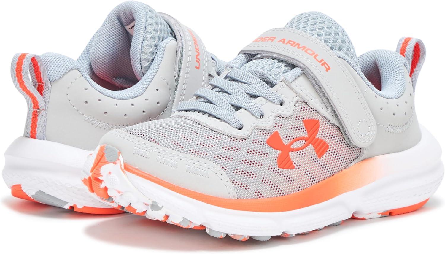 imageUnder Armour Boys Pre School Assert 10 Alternate Closure Sneaker011 Mod GrayRedAres Red