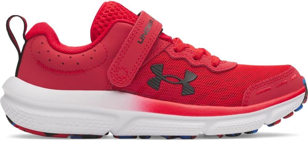 imageUnder Armour Boys Pre School Assert 10 Alternate Closure Sneaker602 RedBlue AtlantisBlack