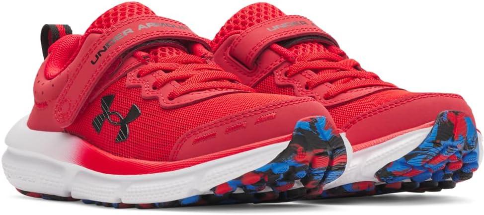 imageUnder Armour Boys Pre School Assert 10 Alternate Closure Sneaker602 RedBlue AtlantisBlack