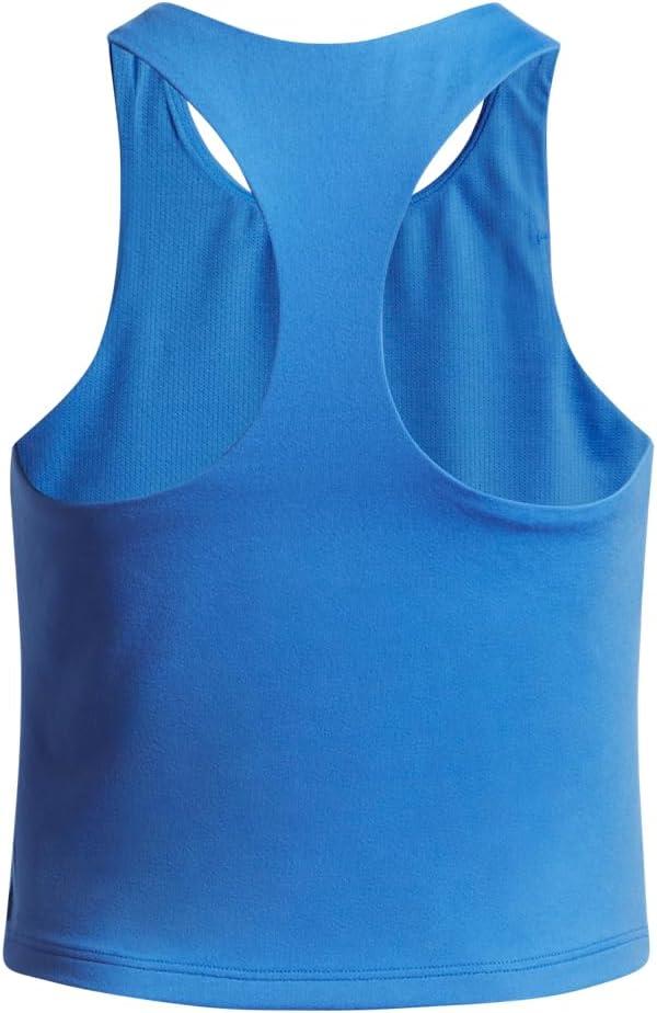 imageUnder Armour Girls Motion Crop Tank Top402 Blue Atlantis   White